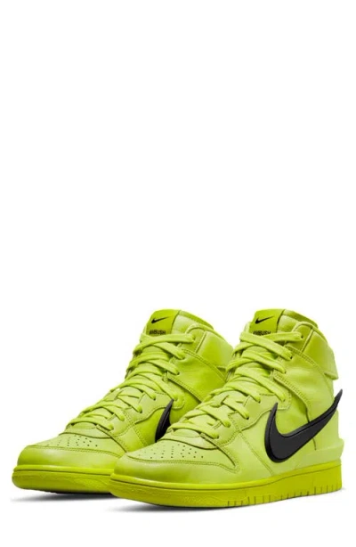 Nike X Ambush® Dunk High Flash Lime Basketball Sneaker In Atomic Green/black/lime