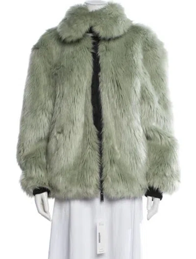 Pre-owned Nike X Ambush Faux Fur Faux Fur Coat In Green