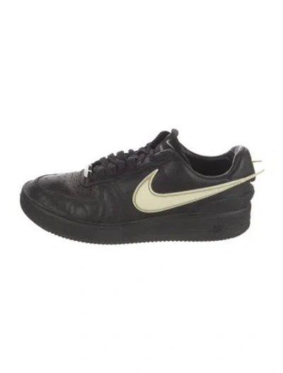 Pre-owned Nike X Ambush Leather Athletic Sneakers In Black