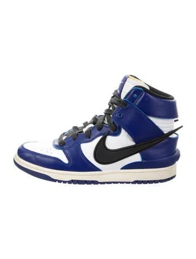 Pre-owned Nike X Ambush Leather Colorblock Pattern Sneakers In Blue