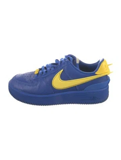 Pre-owned Nike X Ambush Leather Colorblock Pattern Sneakers In Blue