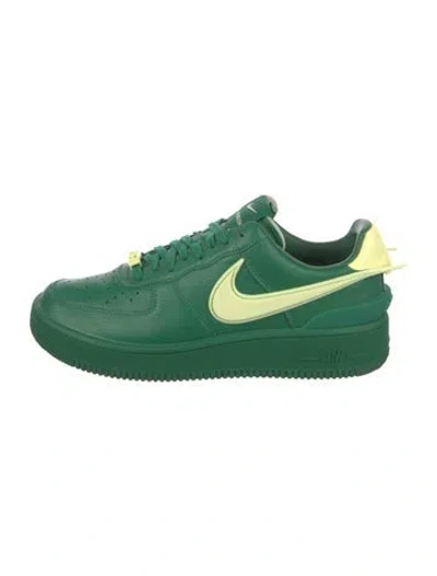 Pre-owned Nike X Ambush Leather Printed Sneakers In Green