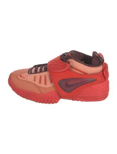 Pre-owned Nike X Ambush Leather Printed Sneakers In Orange