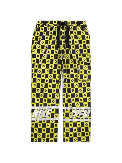 Nike X Cactus Plant Flea Market Elasticated-waistband Trousers In Yellow