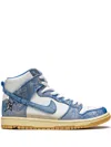 Nike Sb Dunk High-top Sneakers In White