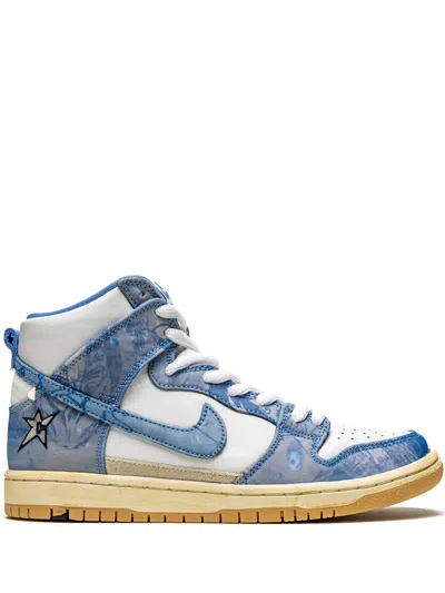 Nike Sb Dunk High-top Sneakers In White