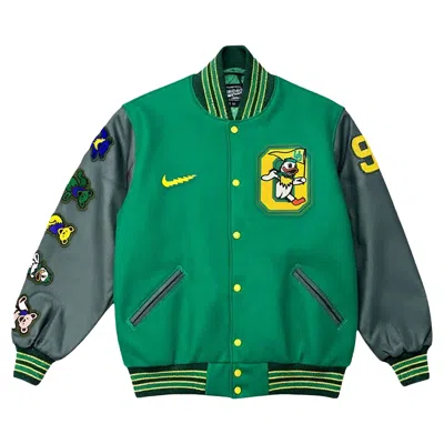 Pre-owned Nike X Class Trip X Grateful Ducks Lettermen Jacket 'green' | Men's Size Xxl