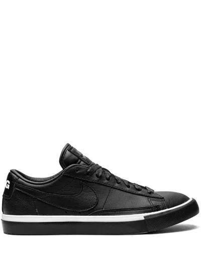 Nike X Cdg Blazer Low Sneakers In Black