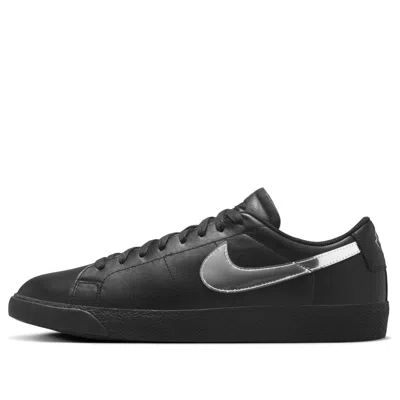 NIKE NIKE X DANCER SKATEBOARDS SB ZOOM BLAZER LOW 'BLACK METALLIC SILVER'