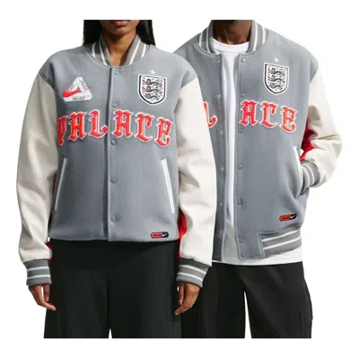 Nike England X Palace Varsity Jacket Cool In Gray
