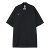 Nike X Fear Of God X Nba Crossover Solid Color Loose Short Sleeve Shirt Black
