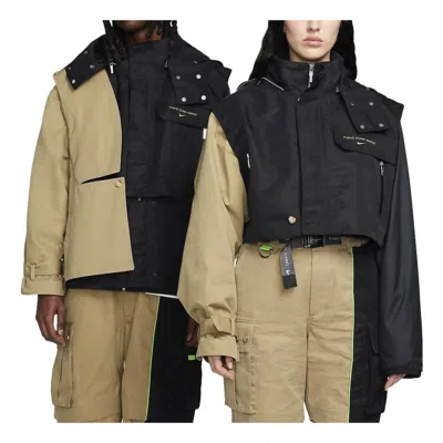 Nike X Feng Chen Wang Transform Jacket 'black Khaki' In Brown