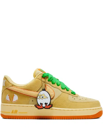 Nike X Goat Division St. Air Force 1 Low Ducks Of A Feather “egg Or Duck” Sneakers In Yellow