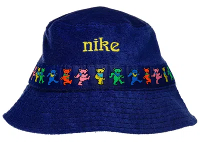 Pre-owned Nike X Grateful Dead Bucket Hat In Blue