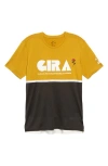 Nike X Gyakusou Dri-fit Gira Performance Running T-shirt In Mineral Yellow/deep Pewter