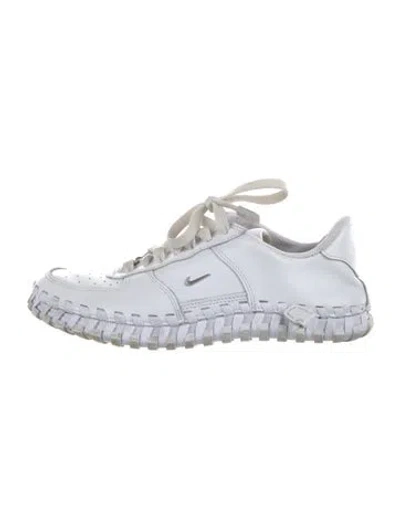 Pre-owned Nike X Jacquemus 2022 Leather Sneakers In White