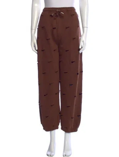 Pre-owned Nike X Jacquemus 2024 Printed Sweatpants In Brown