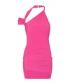 Nike X Jacquemus Asymmetric Minidress In Pink