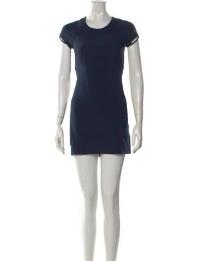Pre-owned Nike X Jacquemus Crew Neck Mini Dress In Blue