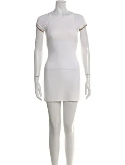 Pre-owned Nike X Jacquemus Crew Neck Mini Dress In White