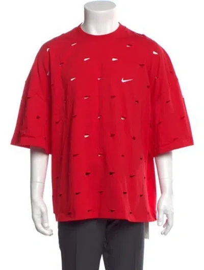 Pre-owned Nike X Jacquemus Crew Neck Short Sleeve T-shirt In Red