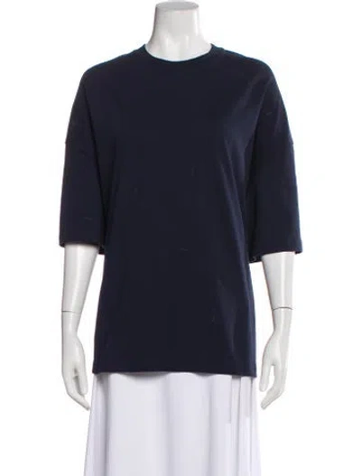 Pre-owned Nike X Jacquemus Crew Neck Three-quarter Sleeve T-shirt In Blue
