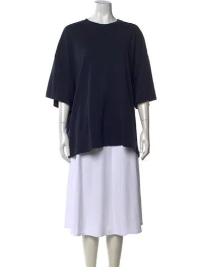 Pre-owned Nike X Jacquemus Crew Neck Three-quarter Sleeve T-shirt In Blue