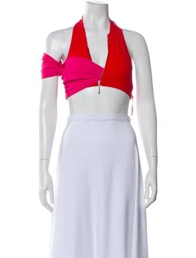 Pre-owned Nike X Jacquemus Halter Nylon Crop Top W/ Tags In Multi