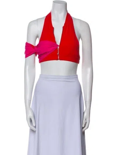 Pre-owned Nike X Jacquemus Le Haute Drape Nylon Crop Top W/ Tags In Pink
