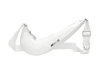 Pre-owned Nike X Jacquemus Le Swoosh Crossbody Bag In White/shiny Silver