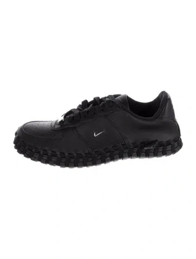 Pre-owned Nike X Jacquemus Leather Whipstitch Trim Sneakers In Blue