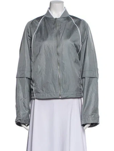 Pre-owned Nike X Jacquemus Nylon Bomber Jacket In Gray