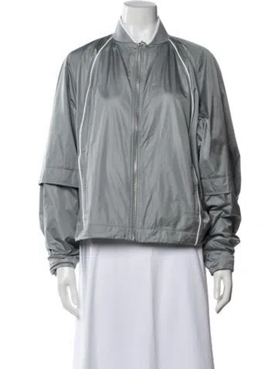 Pre-owned Nike X Jacquemus Nylon Bomber Jacket In Grey