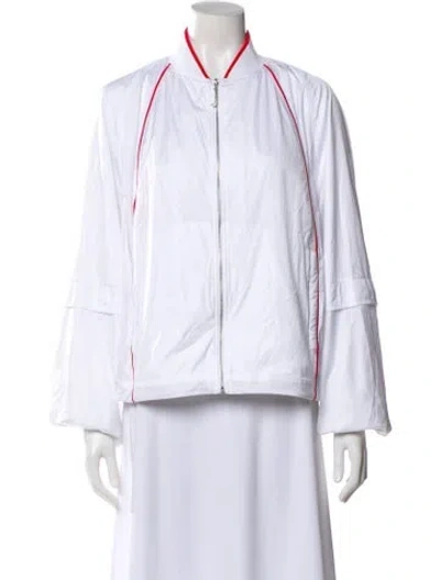 Pre-owned Nike X Jacquemus Nylon Striped Jacket In White