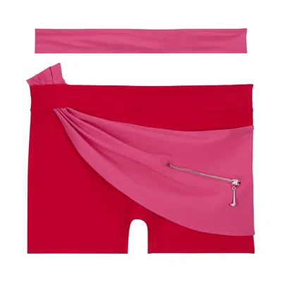 Pre-owned Nike X Jacquemus Pareo Shorts 'dark Pink' | Women's Size Xl