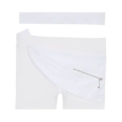 Pre-owned Nike X Jacquemus Pareo Shorts 'white' | Women's Size Xxs