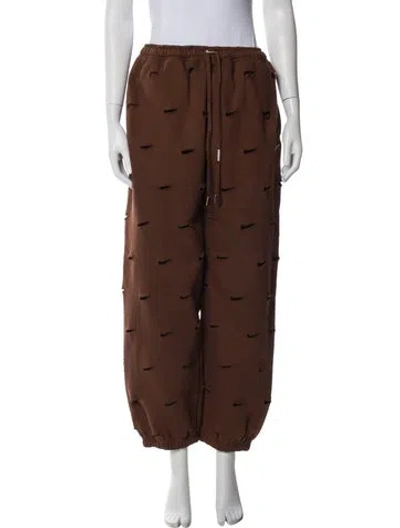 Pre-owned Nike X Jacquemus Printed Sweatpants In Brown