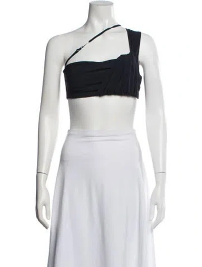 Pre-owned Nike X Jacquemus Silk One-shoulder Crop Top In White