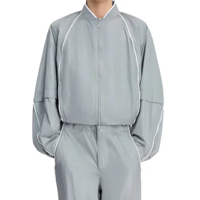 Nike X Jacquemus Track Jacket Asia Sizing 'silver' In Gray