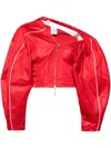 Nike X Jacquemus Crop Track Jacket In Red
