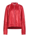 Nike X Jacquemus Woman Jacket Tomato Red Size Xl Nylon