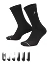 Nike X Jordan Embroidered-logo Socks (pack Of Six) In Black