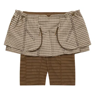 Pre-owned Nike X Knwls Joan Skirt 'yukon Brown/rattan' | Women's Size S