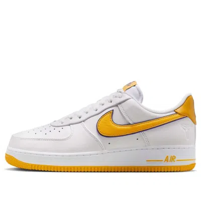 Nike X Kobe Bryant Air Force 1 Low 'lakers Home' In White