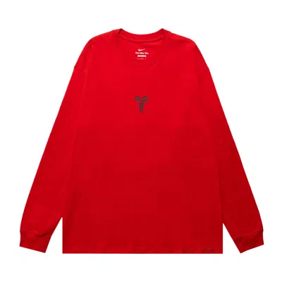 Pre-owned Nike X Kobe Year Of Mamba Max90 Long-sleeve T-shirt 'red' | Men's Size M