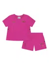 Nike Boys Dri-fit Acd25 Short Set In Pink