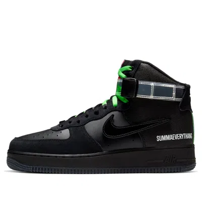 Nike X Lauren Halsey Air Force 1 High Le 'all For 1 - La' In Black