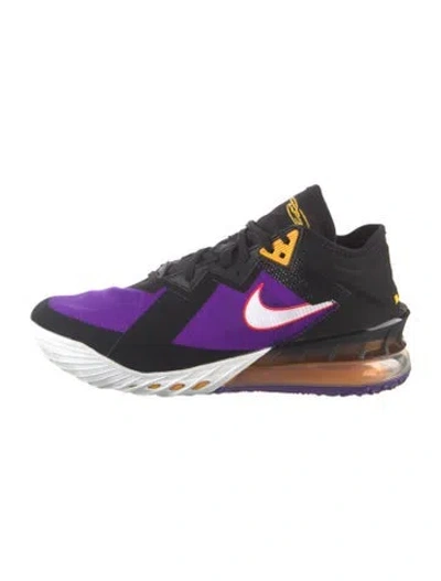 Pre-owned Nike X Lebron Colorblock Pattern Athletic Sneakers In Black