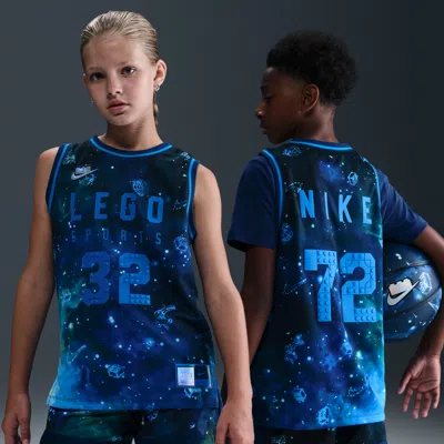 Nike X Legoâ® Collection Big Kids' Dri-fit Jersey In Blue