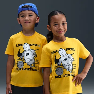 Nike X Legoâ® Collection Little Kids' T-shirt In Yellow